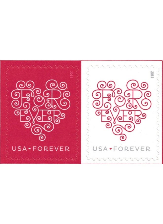 USPS Forever Hearts Sheet Of Twenty Forever Stamps Great For Weddings Scott 4955 By Usps  - Image 1