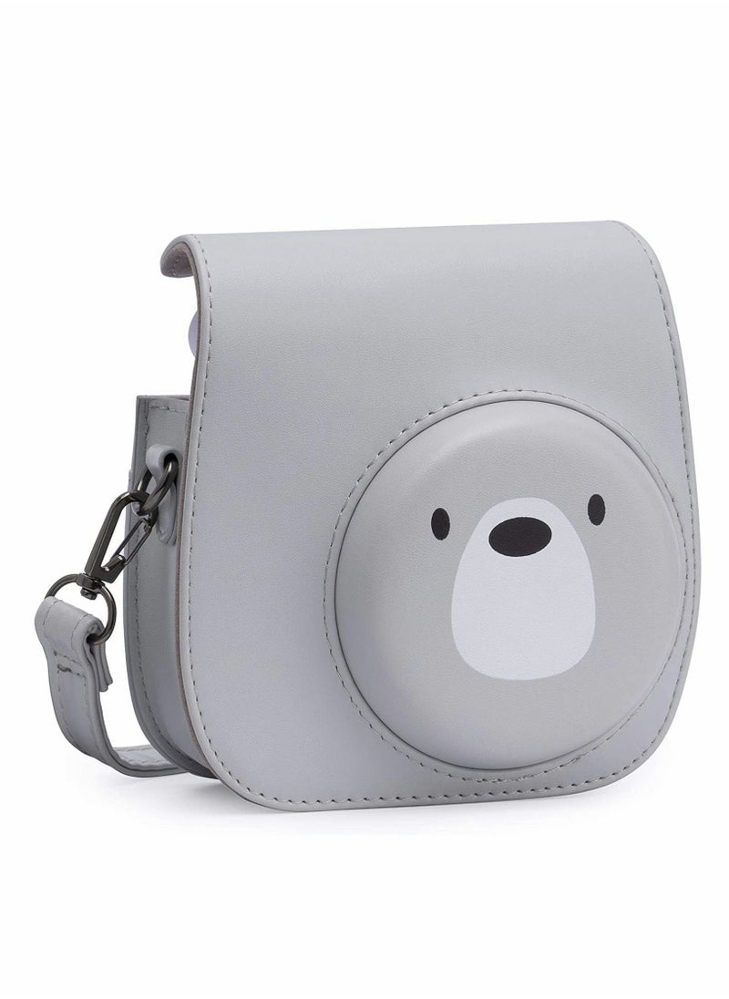KASTWAVE Frankmate Protective Case for Fujifilm Instax Mini 11 Instant Camera - Premium Vegan Leather Bag Cover with Removable Adjustable Strap  - Image 1
