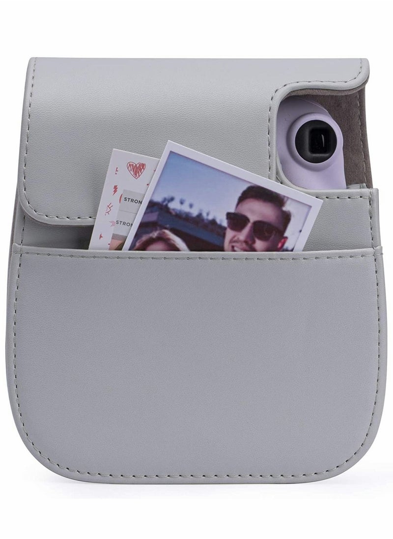 KASTWAVE Frankmate Protective Case for Fujifilm Instax Mini 11 Instant Camera - Premium Vegan Leather Bag Cover with Removable Adjustable Strap  - Image 5