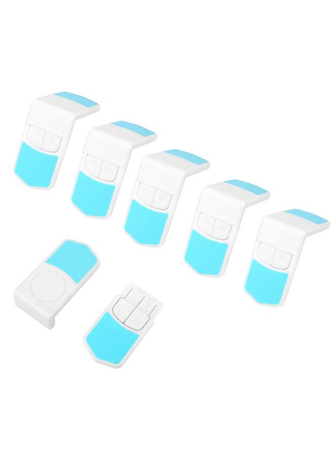 Thoraya 6Pcs Baby Plastic Adhesive Safety Lock Cabinet Box Cupboard Drawer Door Angle Shaped Locks  - Image 1