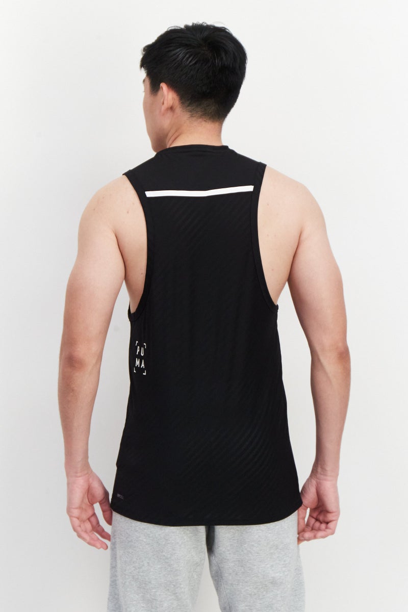 PUMA Men Sportswear Fit Brand Logo Training T Shirt Vest, Black - Image 3