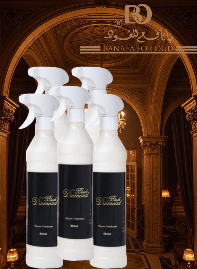 بانافع 5 قطع معطر منزل بلاك دايموند 500مل - Image 1