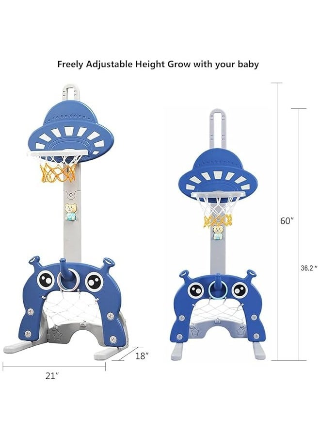 DURKU Toddler Basketball Hoop and Sports Activity Center - 5-in-1 Indoor\/Outdoor Fun!  - Image 4
