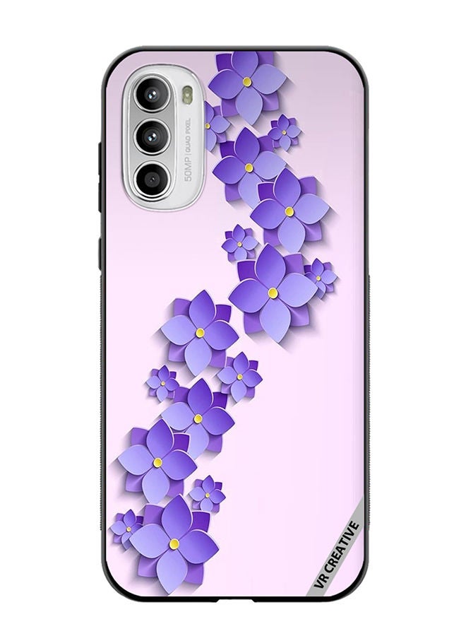VR CREATIVE Protective Case Cover For Motorola Moto G82 Flower Design Multicolour - Image 1