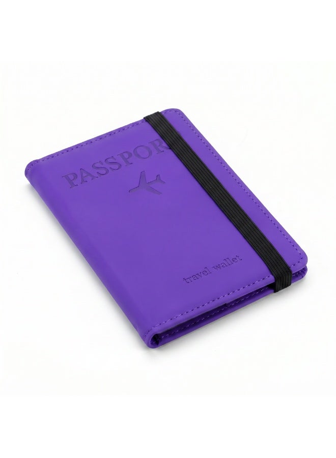 Premium Travel Wallet & Passport Holder with Elastic Band | Water-Resistant Organizer with 4 Card Slots & 2 SIM Pockets - Image 1