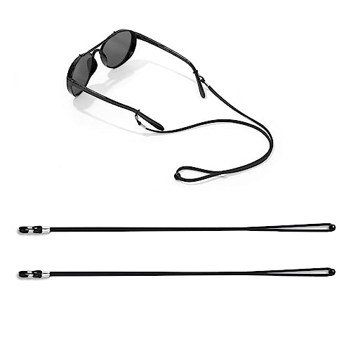Fapiwen Eyeglasses Holder Straps Cord:2Pcs Glasses Strap Sports Eyeglass Strap,Adjustable Sunglasses Lanyard Neck Holders Cord Retainer,Anti-slip Eyeglass Lanyard,Sport Unisex Sunglasses Eyeglass Chains - Image 1