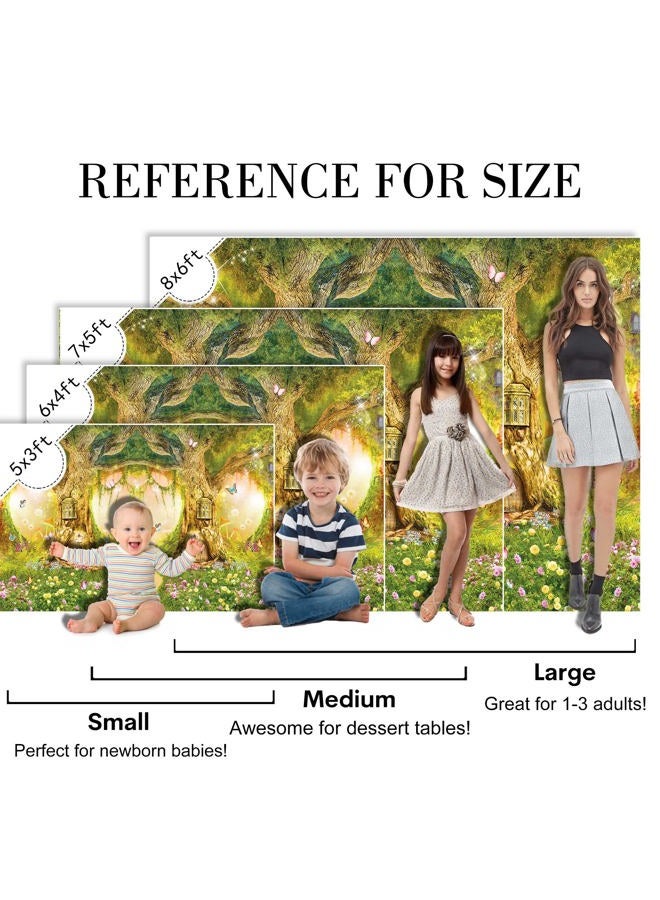 SeekPro خلفية حديقة الربيع المسحورة 8x6 قدم غابة الجنيات عالم الغابة خلفية زفاف حفلة استقبال المولود حفلة عيد الميلاد لافتة تزيين كعكة دمار الديكور استوديو بورتريه دعامة فوتوبوث SK6251D - Image 4