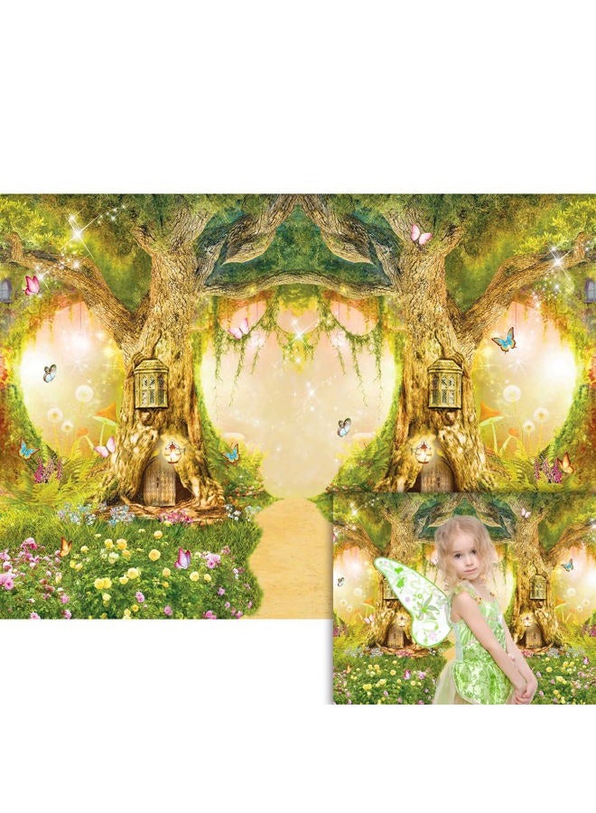 SeekPro خلفية حديقة الربيع المسحورة 8x6 قدم غابة الجنيات عالم الغابة خلفية زفاف حفلة استقبال المولود حفلة عيد الميلاد لافتة تزيين كعكة دمار الديكور استوديو بورتريه دعامة فوتوبوث SK6251D - Image 1