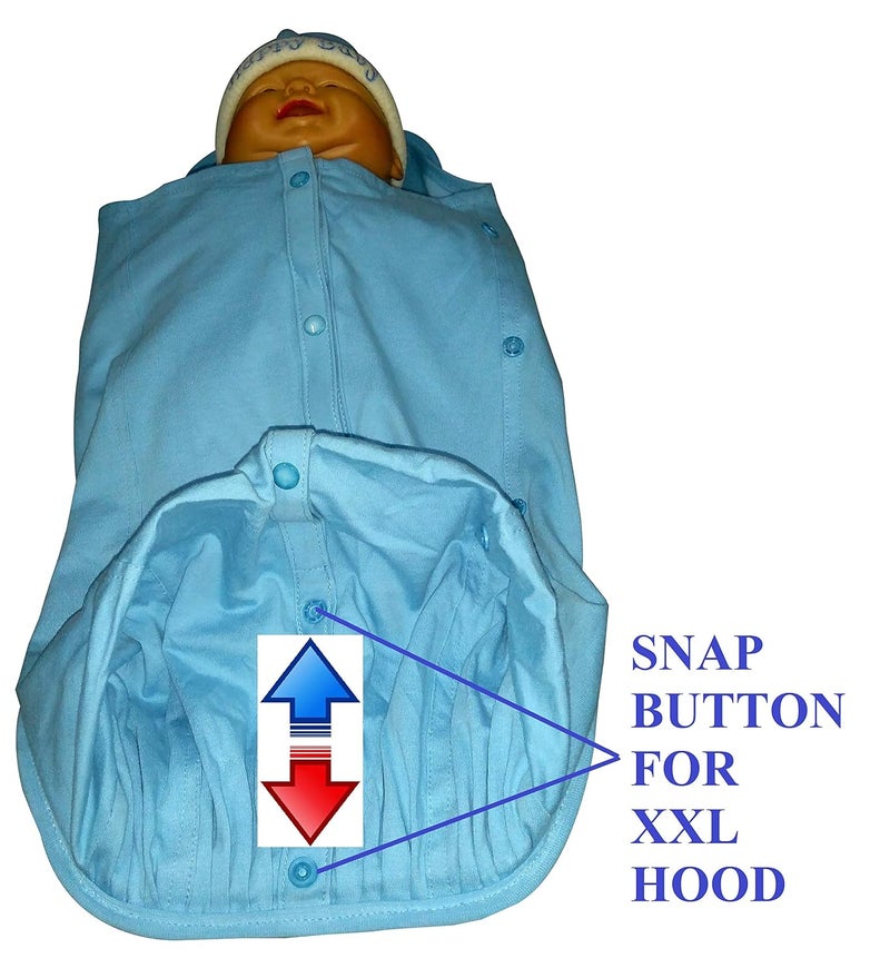 HOOPA وسادة تغذية هودا 2 في 1 زرقاء مع غطاء | وسادة تغذية مع غطاء | حاملة أطفال | وسادة رضاعة مع غطاء للأطفال | وسادة رضاعة للمواليد حتى 4 أشهر | دعم كامل للجسم - Image 5