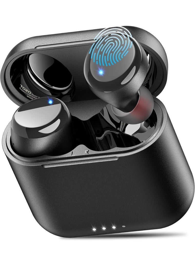 TOZO T6 Wireless Earbuds Bluetooth 5.3 Headphones, Ergonomic Design in-Ear Headset, 50Hrs Playtime with Wireless Charging Case, APP EQ Customisable, IPX8 Waterproof, New Upgraded Version - Image 1