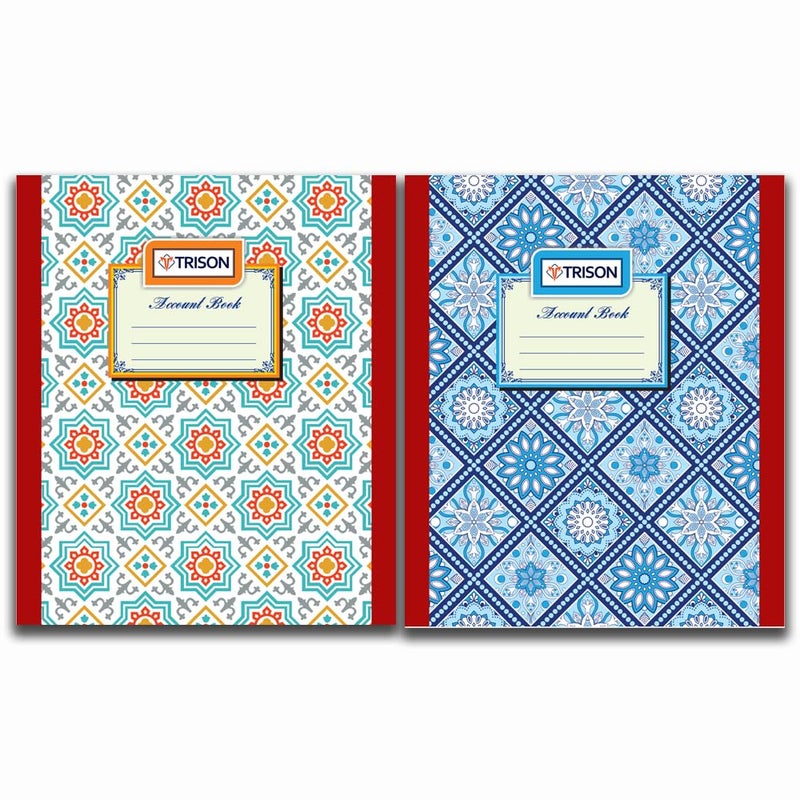 Trison Ledger Accounts Book 110 Pages | Small Size | Copy Size (16x20 cm) | Quire 1 | Hardbound | Pack of 2 - Image 1