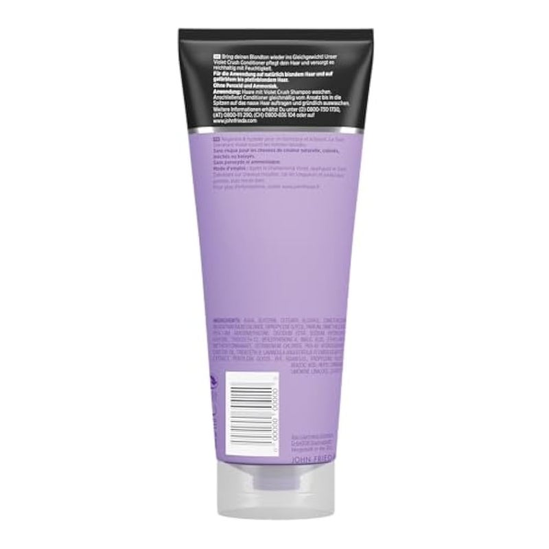 John Frieda Violet Crush for Blondes Toning Conditioner for Blonde Hair, Purple Conditioner for Blondes 250 ml - Image 2