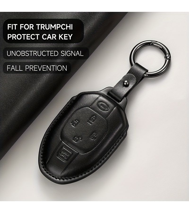 غلاف ذكي لجهاز التحكم عن بعد للسيارة بأربعة أزرار، مناسب لسيارات Gac Trumpchi 2021 Empow J11 GS4 GS8، سلسلة مفاتيح - Image 2