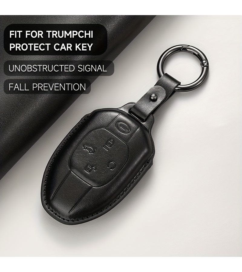غلاف ذكي لجهاز التحكم عن بعد للسيارة بأربعة أزرار، مناسب لسيارات Gac Trumpchi 2021 Empow J11 GS4 GS8، سلسلة مفاتيح - Image 1