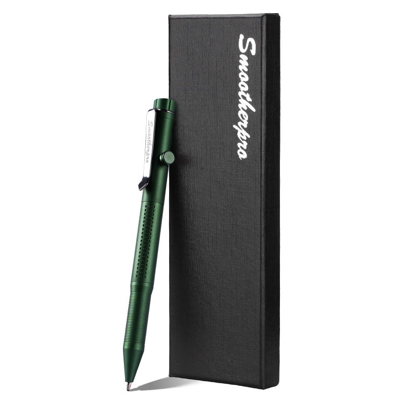 SMOOTHERPRO Bolt Action Pen, Ballpoint and Pencil in Oner with Graphite Alloy Tip, Retractable Twist Design, Compatible with Parker Refill, for Office Sketching Journaling Green(APG03) - Image 1