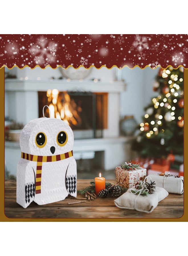 BIRCHIO Small Owl Pinata Bundle with a Blindfold (16.5 x 12.5 x 4 Inches), Perfect for Birthday Parties, Forest Animal Theme, Wizard Theme Parties - Image 4