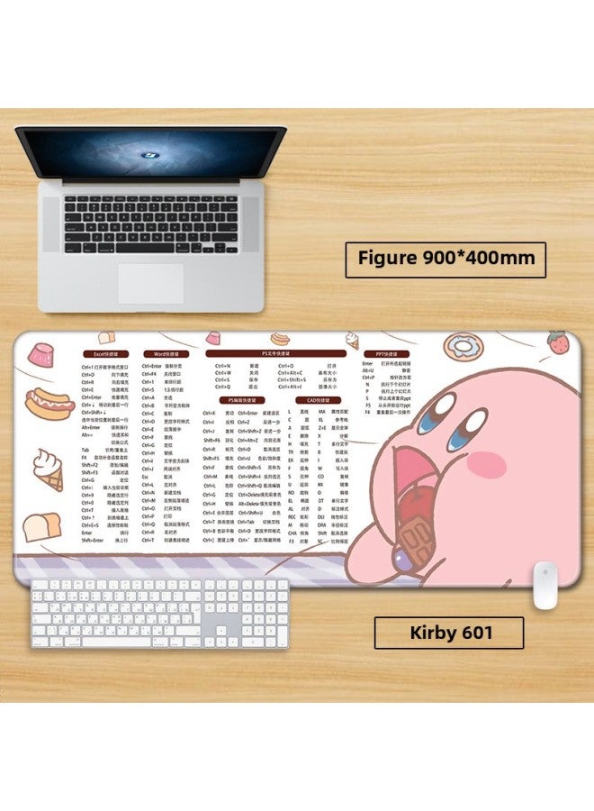 Star Card Mouse Pad Super Large Pink Cute E-sports Game Secondary Computer Keyboard Desk Pad For Boys And Girls-Color:100x 50cm Thickness 3mm-Pattern:Kabi 601  - Image 1