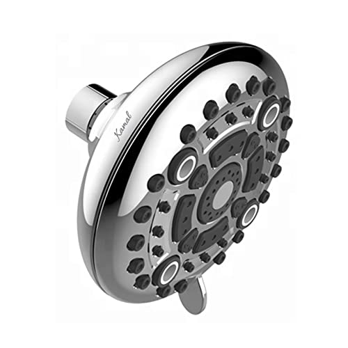 Kamal KAMAL Premium Overhead Shower Romano 6 Spray Modes | Durable ABS Plastic | 122 mm Size | Water Saving | Without Shower Arm - Image 1