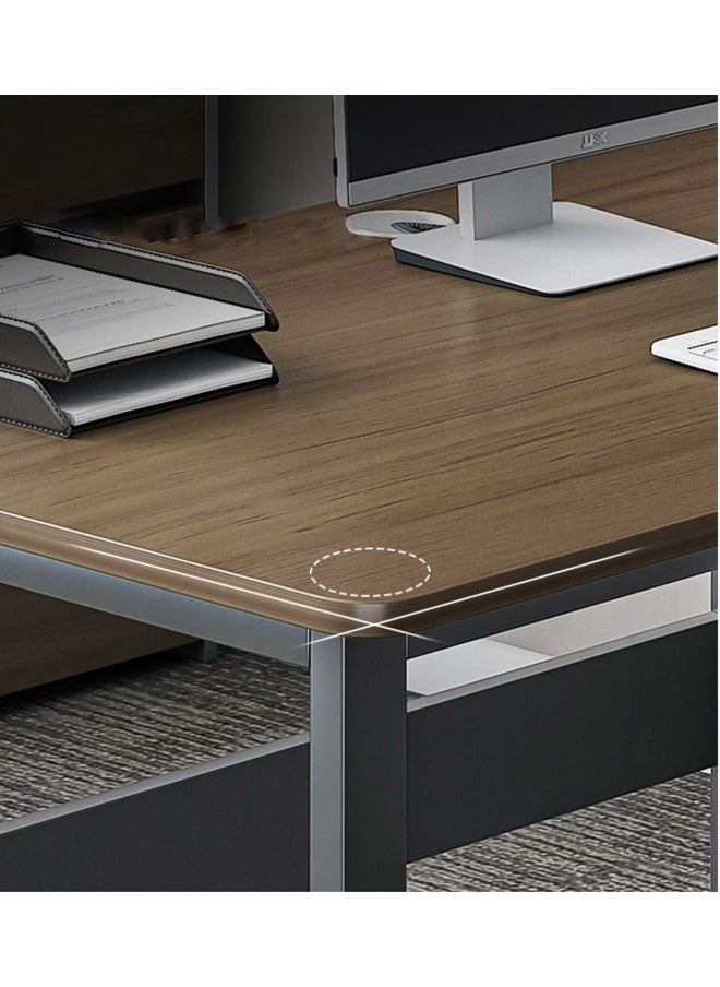 NKX - Multifunctional Computer Table And Office Desk With 3 Drawers 140 cm - Image 1