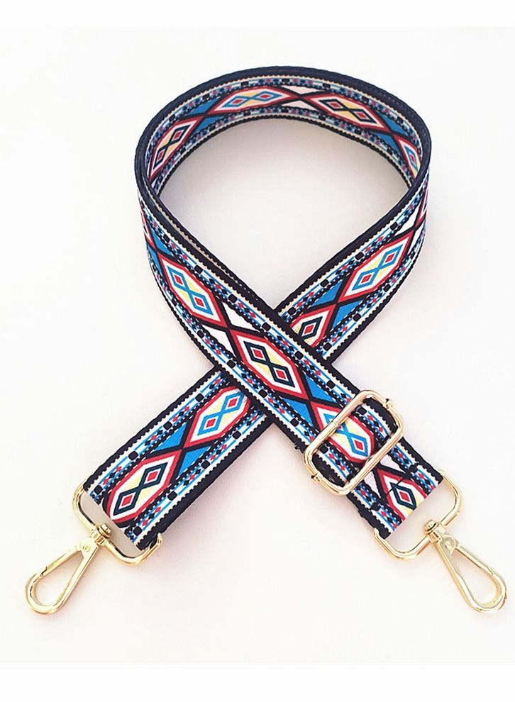 SYOSI Bag Shoulder Strap, Women's Crossbody Shoulder Bag Strap, Adjustable Leopard Guitar Strap, Ribbon Long Shoulder Belt Women's Bag Accessories Replacement Belt Crossbody Belt Ethnic Style Bandwidth Bag - Image 1