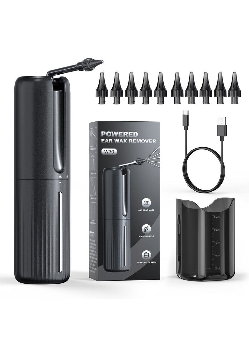 Generic Ear Wax Removal - Electric Ear Irrigation Flushing System - Water Powered Ear Cleaner with 4 Pressure Modes - Safe and Effective Ear Cleaning Tool - Water Resistant USB Rechargeable  - Image 1