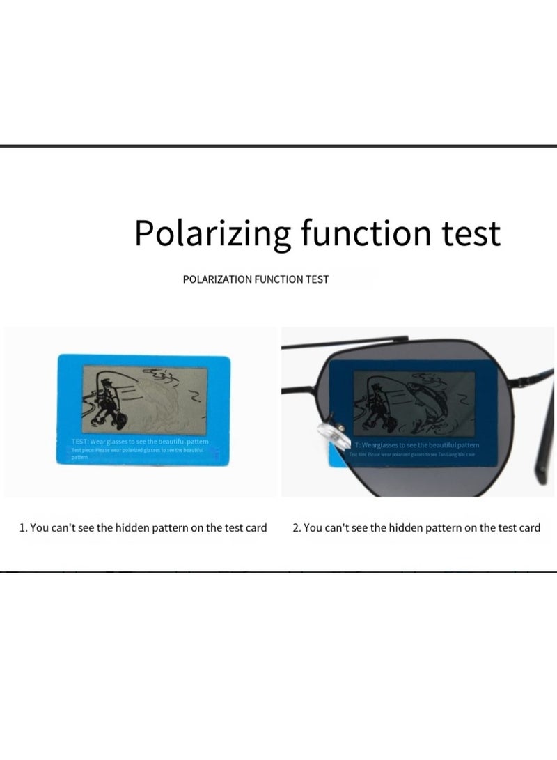 عام نظارات شمسية مستقطبة عصرية للرجال والنساء نظارات شمسية بيضاوية متعددة الأضلاع نظارات مضادة للأشعة فوق البنفسجية - Image 5