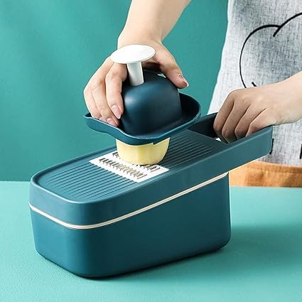 Crobat Crobat Vegetable Slicer Onion Mincer Chopper with Hand Guard and Water Filter BasketVegetable Chopper MultifunctionalKitchen Mandoline Slicer Dicer for Save Your Prep Time 28x12cm - Image 1
