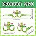 Lcnjscgo 24 PCS Frog Party Paper Eyeglasses Frog Party Favors Decorations Supplies Frog Birthday Party Decorations Gifts Photo Booth Props for Kids Boys Girls - Image 4