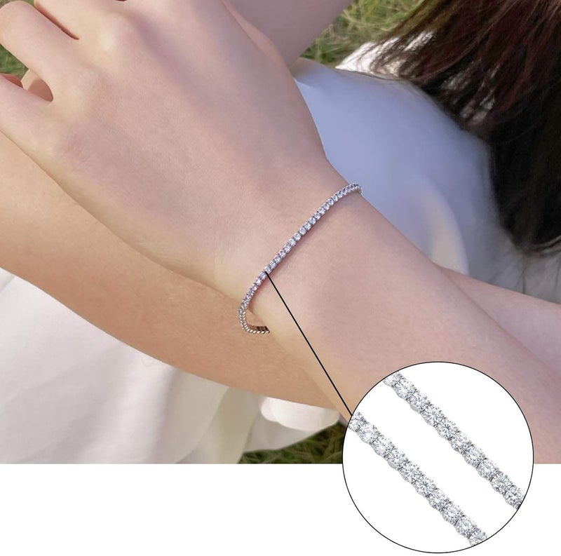 جود تول أساور GoodTool العصرية، أساور تنس، خلخال سلسلة قابل للتعديل مرصع بالزركونيا، مجوهرات عصرية منزلقة قابلة للتعديل - Image 2