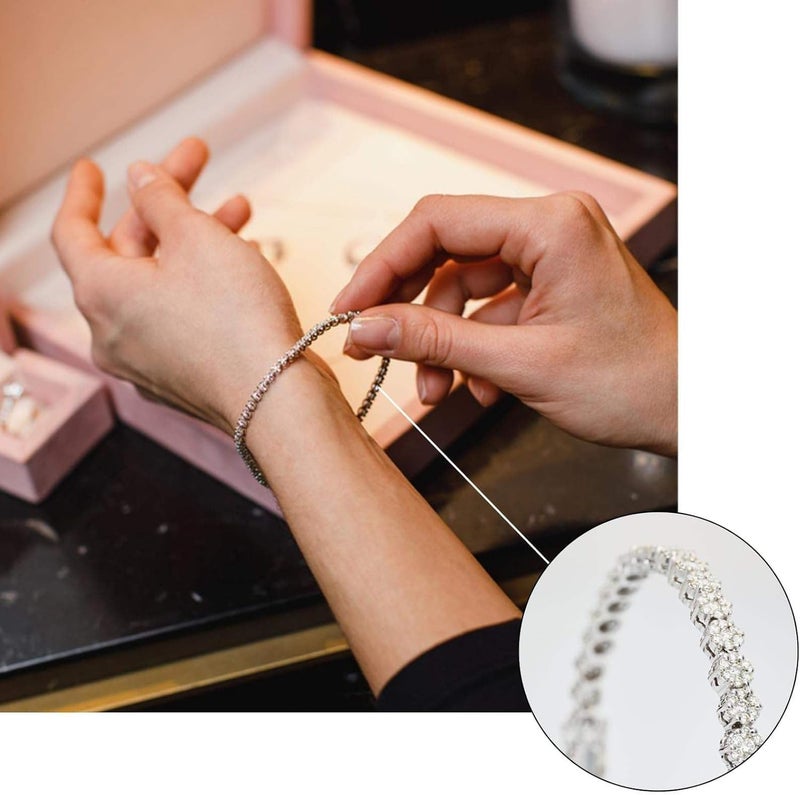 جود تول أساور GoodTool العصرية، أساور تنس، خلخال سلسلة قابل للتعديل مرصع بالزركونيا، مجوهرات عصرية منزلقة قابلة للتعديل - Image 3