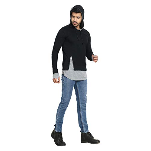 Black Collection Men's Slim Fit T-Shirt (BCN002_Black_M_Black_Medium) - Image 5