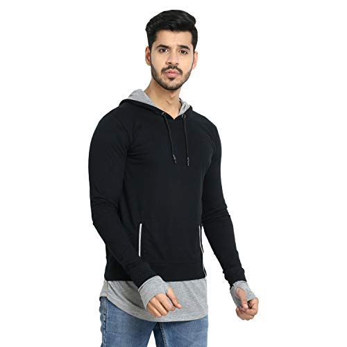 Black Collection Men's Slim Fit T-Shirt (BCN002_Black_M_Black_Medium) - Image 3