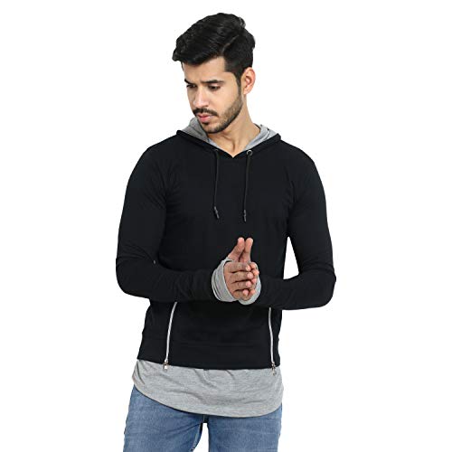 Black Collection Men's Slim Fit T-Shirt (BCN002_Black_M_Black_Medium) - Image 1