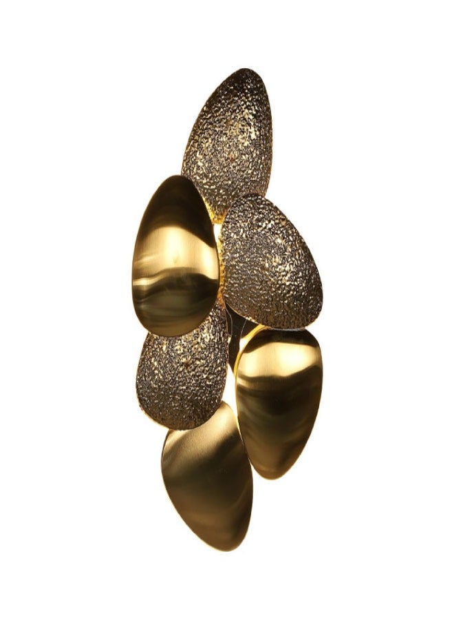 إنارة سيرة إنارة جدارية  ارتفاع 44 سم ولون ذهبي لامع ستانلس  ورملايت W6771 - Image 2