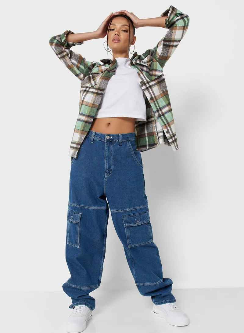 Ginger Flannel Check Jacket