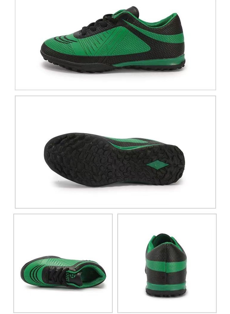 Children And Adolescents' Broken Nail Football Shoes, Anti-Kick And Anti-Collision Sports Shoes With Toe Cap, Unisex Outdoor Football Training Shoes