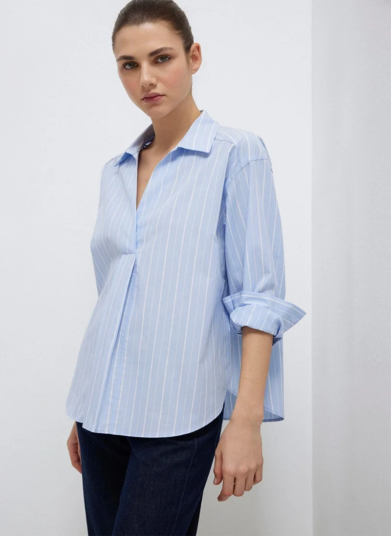 مافي Striped Blouse