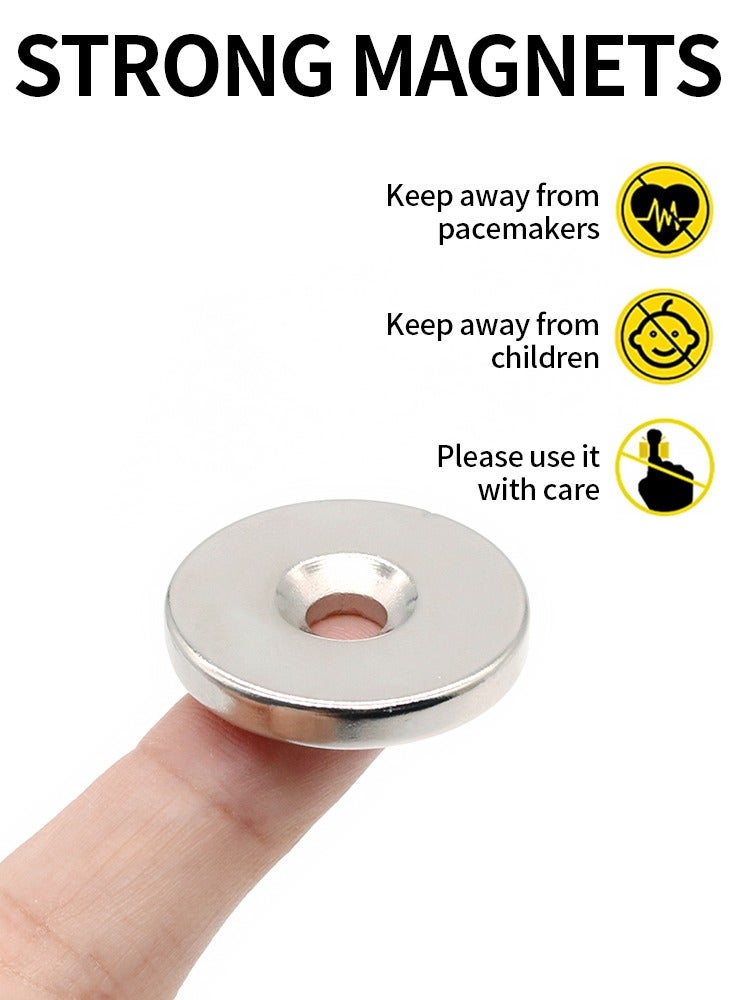 3Pcs Round Magnet 1.18x0.2-0.24inch Neodymium Magnet N35 30x5hole6 Permanent NdFeB Super Strong Powerful Magnets Imans Refrigerator Magnet - Image 2
