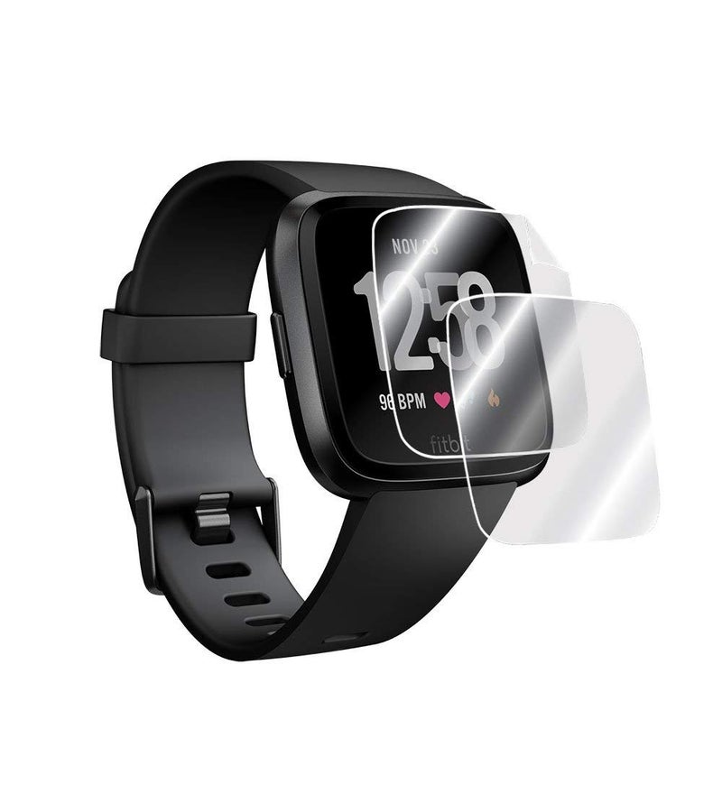 IPG For Fitbit VERSA Smartwatch (2X) Screen Protector 3D Curved (2 Units) Invisible Ultra HD Clear Film Anti Scratch Skin Guard - Smooth/Self-Healing/Bubble -Free - Image 1