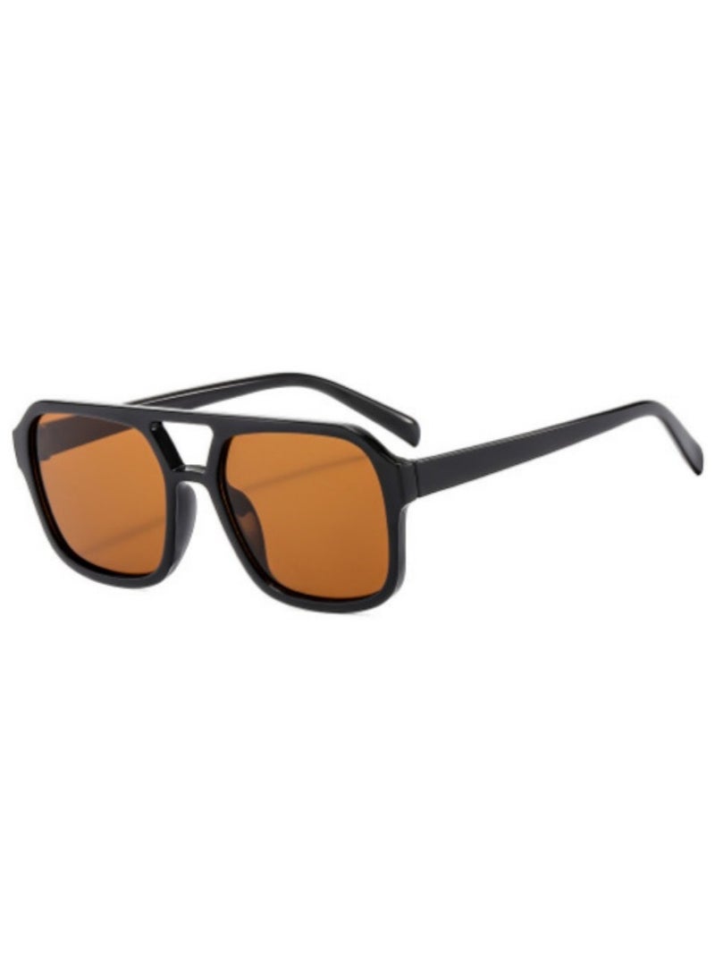 General Retro 70s Square Aviator Sunglasses Women Men Rectangular Sunglasses Flat Frame Fashion Sunglasses  - Image 1