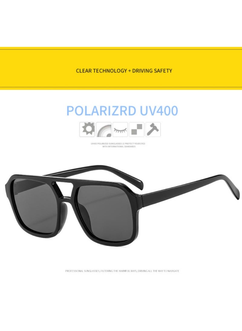 General Retro 70s Square Aviator Sunglasses Women Men Rectangular Sunglasses Flat Frame Fashion Sunglasses  - Image 3