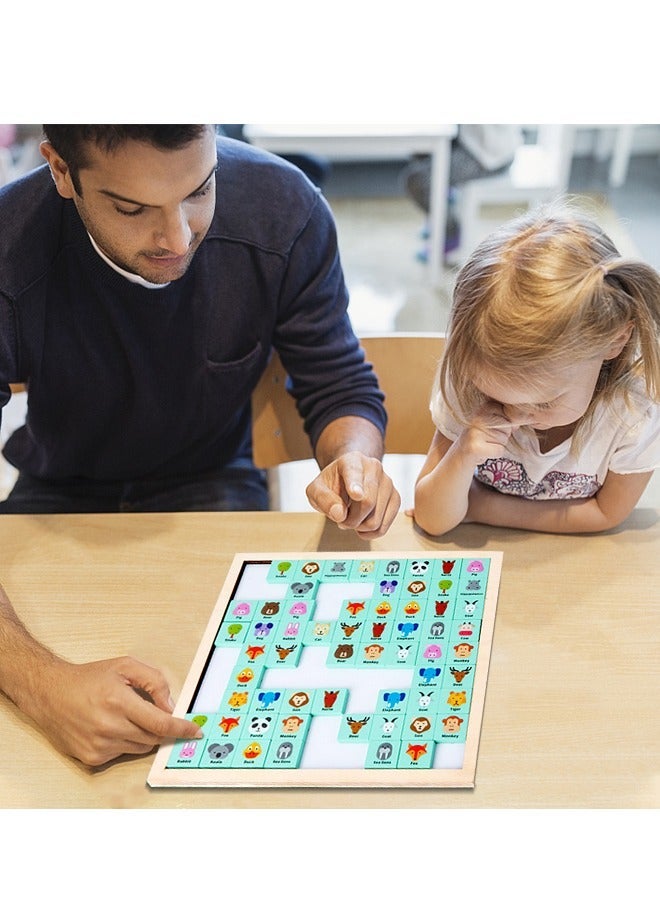 GROIC Animal Memory Games, Fun Matching Magnetic Toys, Educational Toys For Kids, Preschool Learning With Drawing Board And Paintbrush  - Image 5