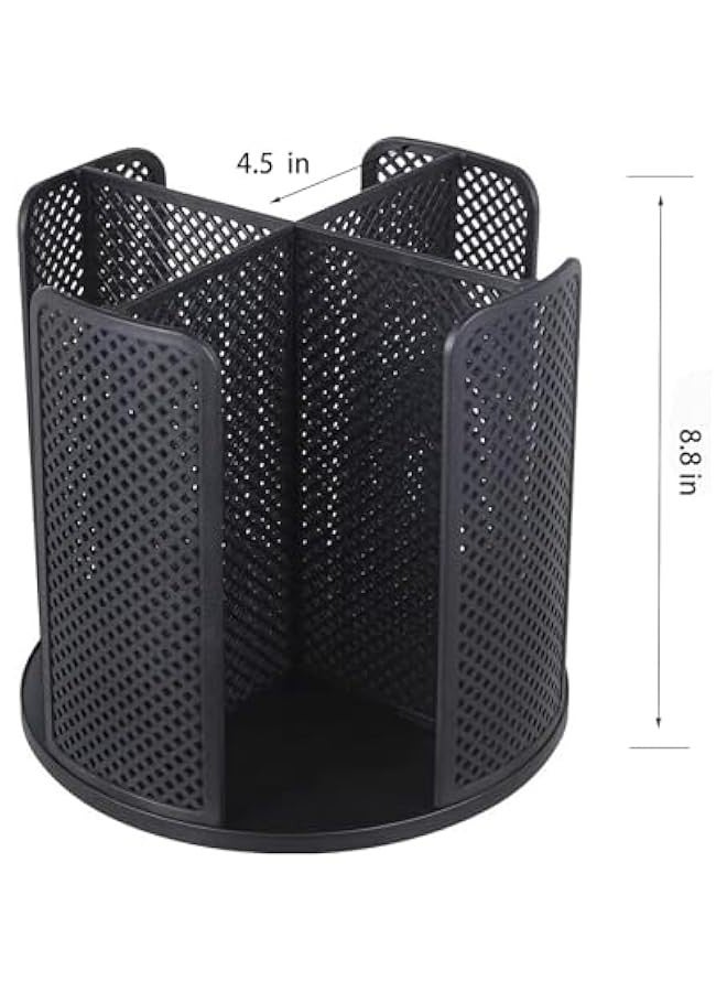 TRASSLE Coffee cup holder, rotatable cup and lid organizer box with 4 compartments, paper cup storage rack, coffee cup dispenser for office countertops, bathrooms, kitchens, coffee shops - Image 2
