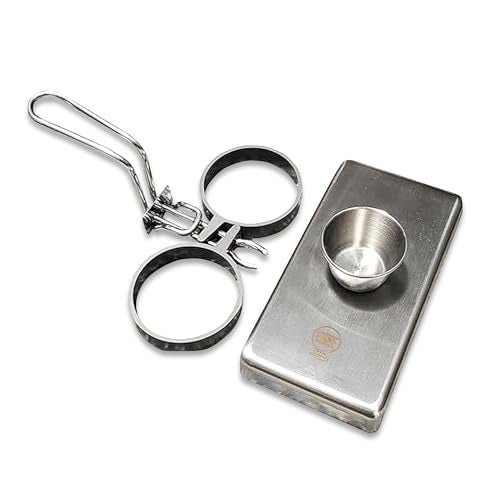 Rattleware Stainless Steel Egg Rings - Commercial-Grade, Even Cooking, Heat-Resistant Handle, Ideal for Frying Eggs - Durable & Trusted by Professional Chefs Worldwide (2 Ring Set) - Image 1