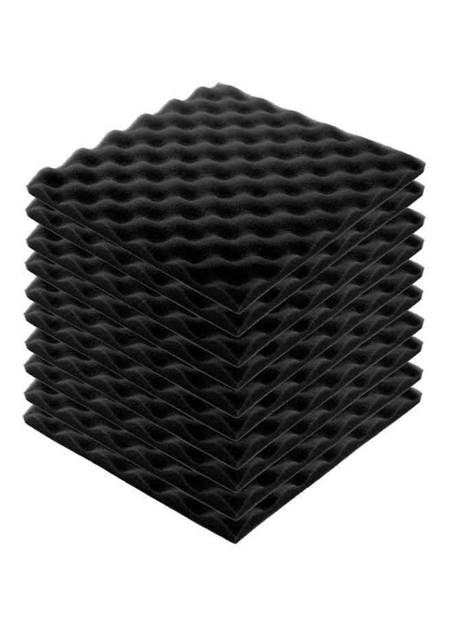 10-Piece Recording Studio Soundproof Wedge Foam - Image 1