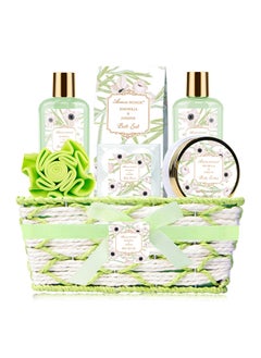 Spa Gifts for Women Bath Sets for Women Gift 7Pcs Spa Gift Set wShower Gel Bubble Bath Bath Salts Bath Bomb Body Lotion Christmas Gifts for Women Magnolia  Jasmine Bath Set