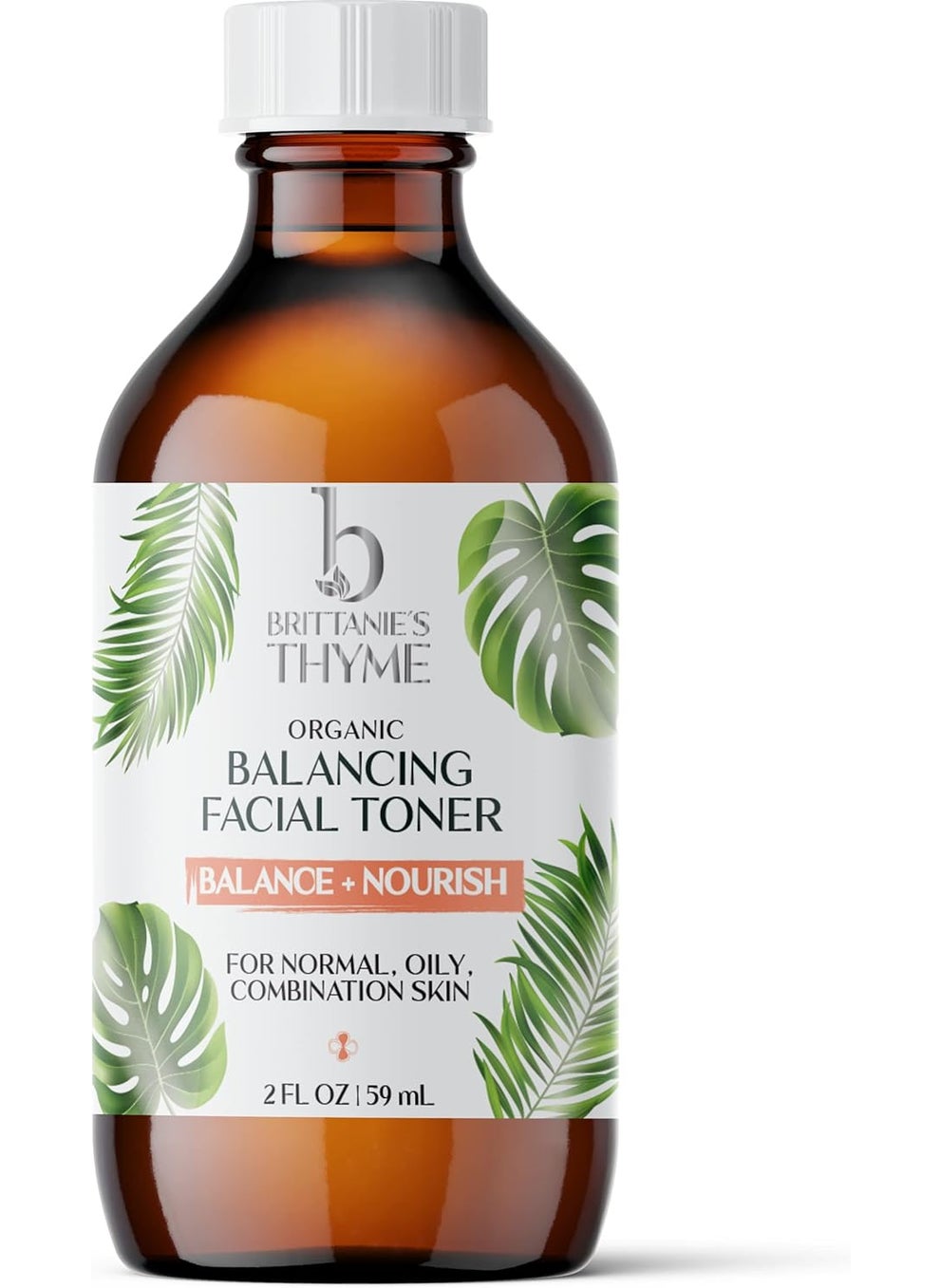Brittanie's Thyme - Brittanies Thyme Organic Balancing Witch Hazel Facial Toner 4 oz  Peppermint  Sweet Orange Oils Relieve  Calm Complexion  Gentle Fast Acting Toner - Image 1
