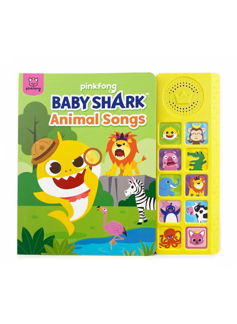 Pinkfong Baby Shark Animal Songs 10 Button Sound Book | Learning & Education Toys | Interactive Books for Toddlers 1-3 | Gifts for Boys & Girls  - Image 1