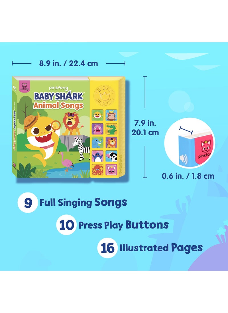 Pinkfong Baby Shark Animal Songs 10 Button Sound Book | Learning & Education Toys | Interactive Books for Toddlers 1-3 | Gifts for Boys & Girls  - Image 2