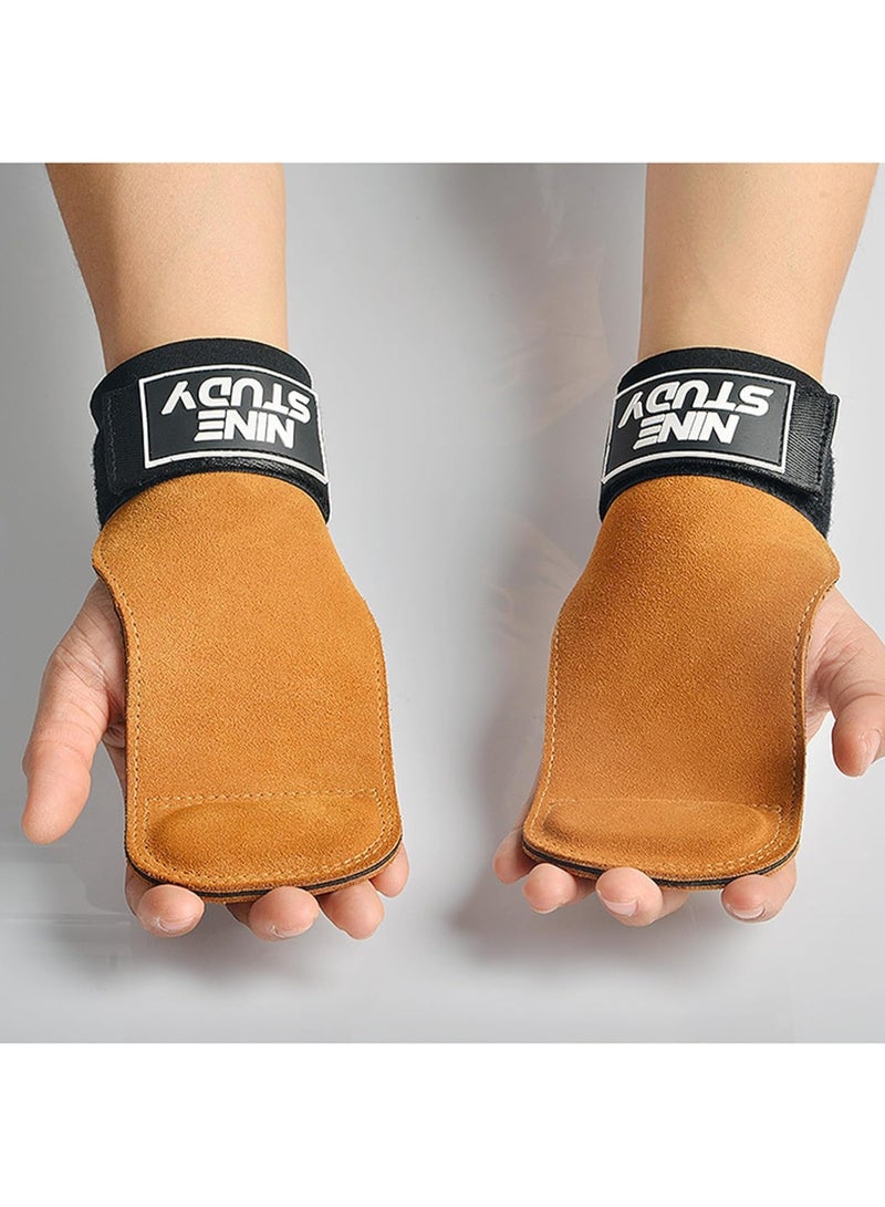 Generic Weight Lifting Grips with Wrist Straps - Non-Slip Straps for Weightlifting and Pulling, Padded Gloves for Women and Men (Multicolor)  - Image 2